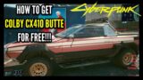 How to Get Colby CX410 Butte Car for Free in Cyberpunk 2077