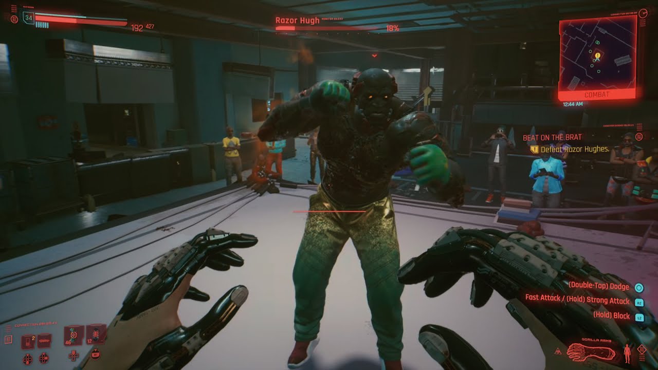 Razor Hugh Boss Fight Beat On The Brat Final Fight Cyberpunk 2077 Cyberpunk 2077 videos