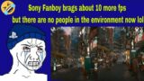 Sony Fanboy brags about Cyberpunk 2077 patch making the game run on PS5 10 fps higher then on XSX