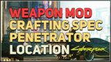 Weapon Mod Crafting Spec Penetrator Cyberpunk 2077