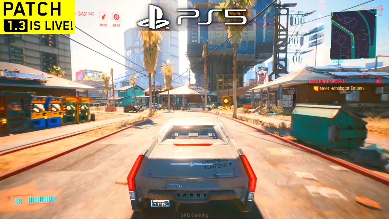 CYBERPUNK 2077 PATCH 1.3 UPDATE - PS5 Gameplay Performance & Graphics ...