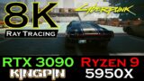 Cyberpunk 2077 | 8K HDR Maxed Ray Tracing | RTX 3090 KINGPIN Hydro Copper | Ryzen 9 5950X