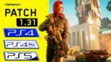 Cyberpunk 2077 | PS4 – Pro – PS5 | 1.31 Patch FPS Comparison