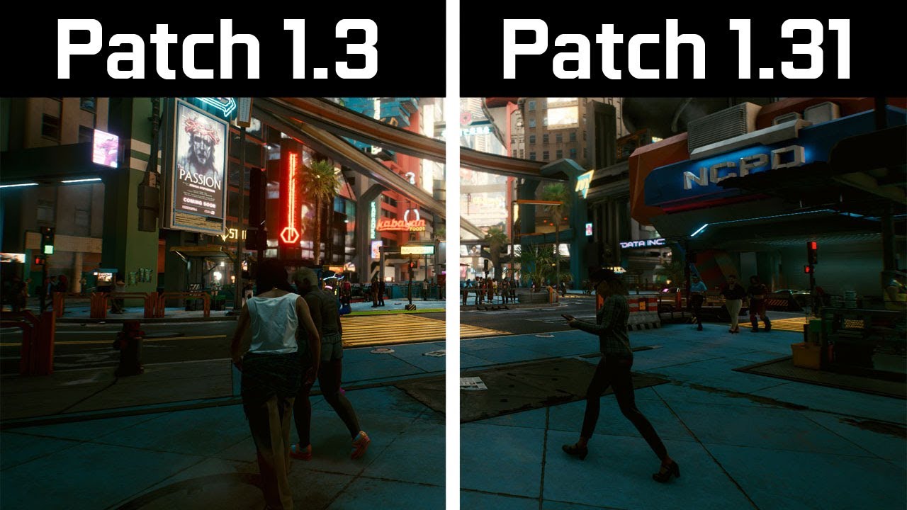 Cyberpunk 2077   Patch 13 Vs Patch 131   FPS Test   Cyberpunk 2077 Videos