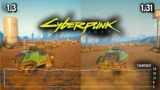 Cyberpunk 2077 Patch 1.31 vs 1.3 Framerate Comparison | Xbox One | PS4