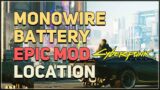 Epic Monowire Battery Mod Location Cyberpunk 2077