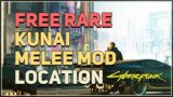 Free Rare Kunai Melee Mod Location Cyberpunk 2077