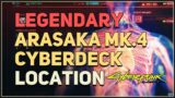 Legendary Arasaka MK.4 Cyberdeck Location Cyberpunk 2077