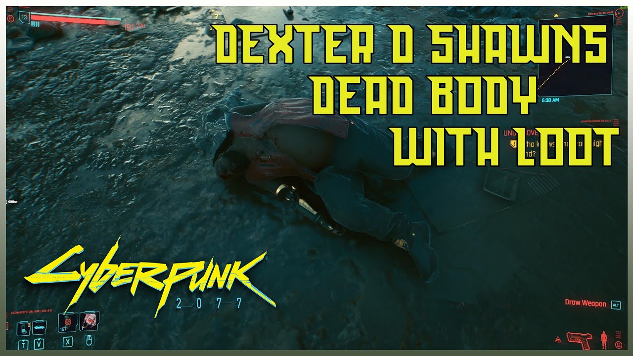 Location Of Dexter D Shawns Dead Body With Loot In Cyberpunk 2077   Location Of Dexter D Shawns Dead Body With Loot In 