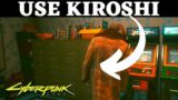 Use Kiroshi to find the right cabinet Cyberpunk 2077 The Hunt Mission How To use kiroshi cabinet