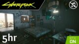 [5h] Cyberpunk 2077 – Deserted Motel Room Ambience