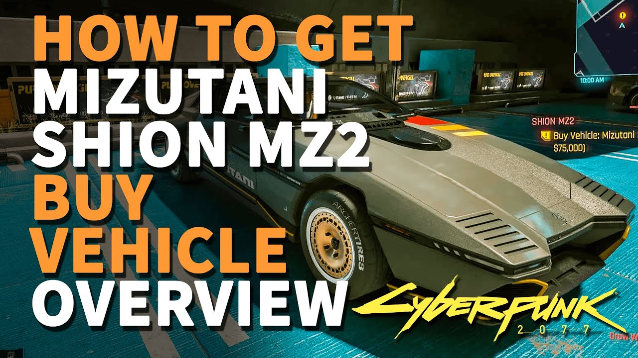 Buy Vehicle Mizutani Shion MZ2 Cyberpunk 2077 Sportscar Cyberpunk