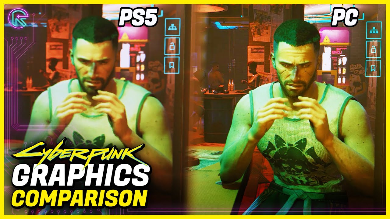 Cyberpunk 2077 Graphics Comparison PS5 Vs PC Ultra Settings 