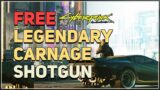 Free Legendary Carnage Shotgun Cyberpunk 2077