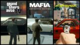GTA 4 vs Mafia Definitive Edition vs Cyberpunk 2077 | SBS Comparison |