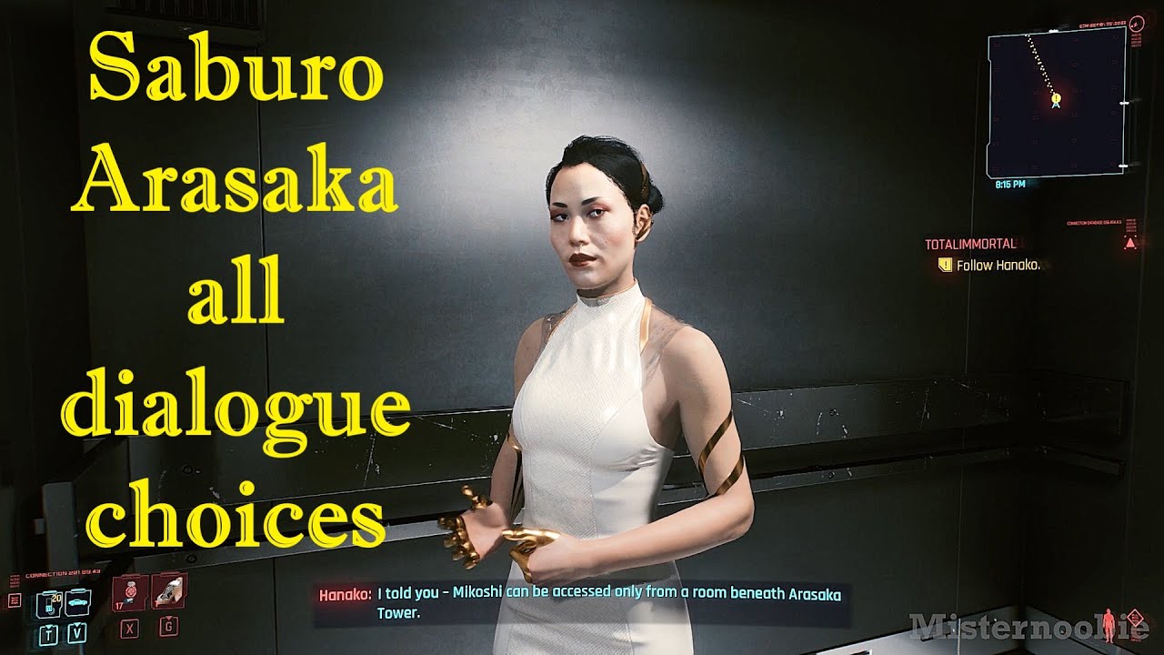 Saburo Arasaka Dialogue Options | Totalimmortal   Cyberpunk 2077