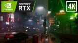 CYBERPUNK 2077 – FREE ROAM Walking In The Rain – PC 4K RTX, MAX Settings