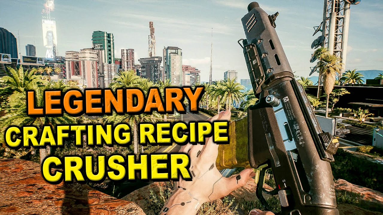 Cyberpunk 2077 How To Get Legendary Crafting Recipe CRUSHER (Legendary Power Shotgun