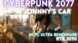 Cyberpunk 2077 | Johnny’s Porsche | 4K 3090 Ultra Settings PC