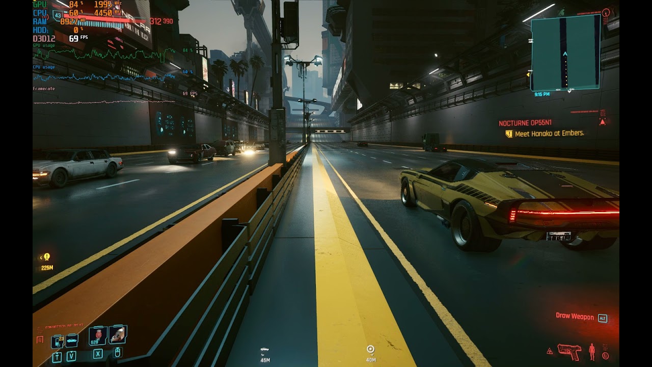 Cyberpunk 2077 frame drop downtown highway - Cyberpunk 2077 videos