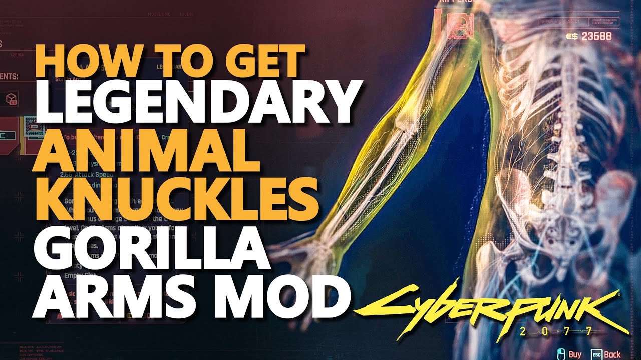 Legendary Animal Knuckles Cyberpunk 2077 Best Gorilla Arms Mod