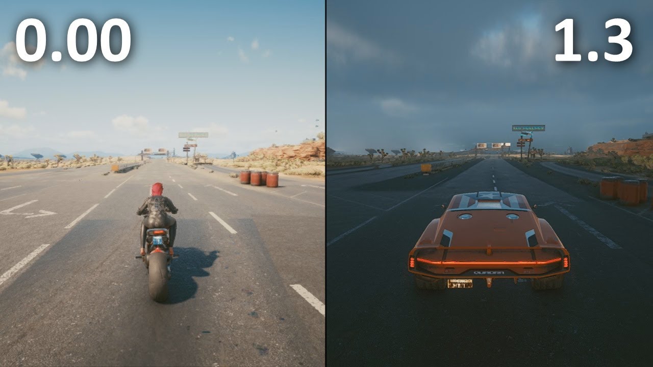 Weather change in Cyberpunk 2077 1.3 Cyberpunk 2077 videos