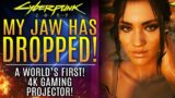 Playing Cyberpunk 2077 on The WORLD'S FIRST 4K Gaming Projector from Ben Q – The TK700!