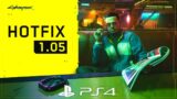 CYBERPUNK 2077 NEW PATCH 1.05 UPDATE – PS4 Slim Gameplay & Graphics (1080p 60FPS) | HOTFIX 1.5 PATCH