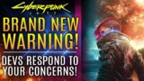 Cyberpunk 2077 – A New WARNING and Official Responses From CD Projekt RED!  All New Updates!