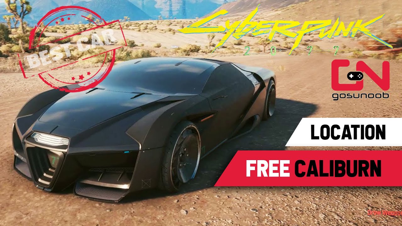 Cyberpunk 2077 Free CALIBURN Location Fastest Car (Batman Easter Egg