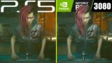 Cyberpunk 2077 PS5 vs PC RTX 3080 Ray Tracing Mode Graphics Comparison / Next-Gen Patch 1.5