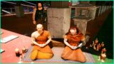 Meeting The Buddhist Monks After Saving Them | Cyberpunk 2077 Game