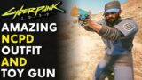 Cyberpunk 2077 – How to get a Unique NCPD Outfit & Toy Gun! | Glitch | Patch 1.5 (Guide)