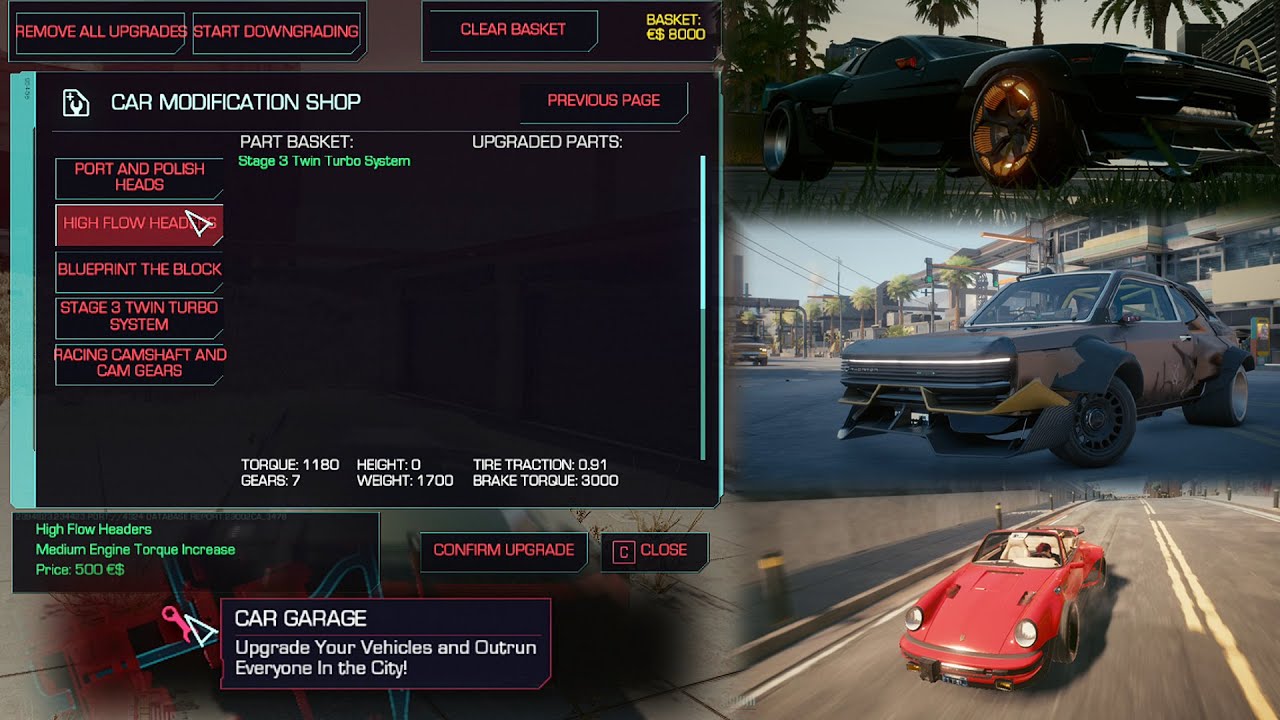 Cyberpunk 2077 Tuning Mod Cyberpunk 2077 videos