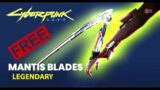 Legendary Mantis Blades Location Cyberpunk 2077