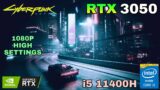 Cyberpunk 2077 – RTX 3050 Laptop + i5-11400H – FSR Update (Patch 1.5)