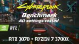 Cyberpunk 2077 patch 1.5 benchmark | RTX 3070 | Ryzen 7 3700X | RTX ON/OFF | DLSS | 1080p