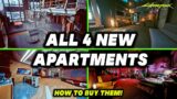 Cyberpunk 2077 All New Apartments SHOWCASE – How to Get Them! Customize V's Apartment | 1.5 Patch