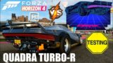 TEST QUADRA TURBO-R V-TECH FORZA HORIZON 4 VS CYBERPUNK 2077 FASTEST CAR GAMEPLAY XBOX SERIES X 2022