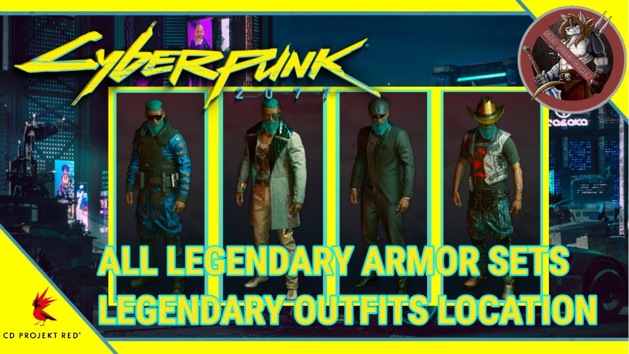 Cyberpunk 2077 All Legendary Full Armor Sets Locations Legendary 9352