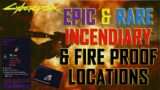 Cyberpunk 2077 – Crafting Spec: Epic & Rare CHAR Incendiary Grenade Location + Fire Immunity