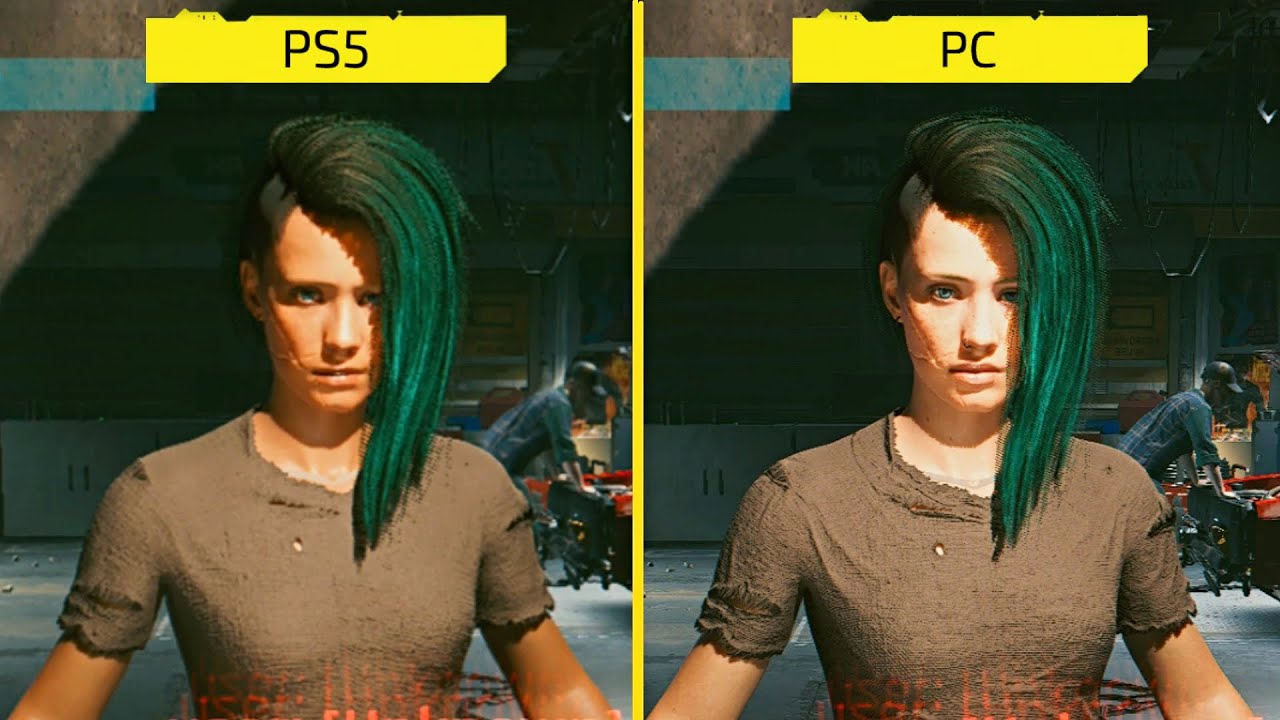 Cyberpunk 2077 PS5 Vs PC Graphics Comparison 4K Cyberpunk 2077 videos