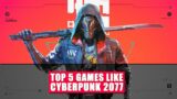 TOP 5 Futuristic Games Like Cyberpunk 2077 ( Hindi )