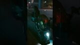 motorcycle doing a flip trick(Cyberpunk 2077)
