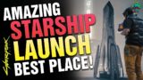 Amazing STARSHIP LAUNCH in CYBERPUNK 2077 – Best Place in NIGHT CITY!
