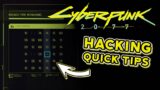 Cyberpunk 2077 Hacking Tips In Less Than a Minute… #shorts