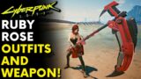 Cyberpunk 2077 – Ruby's Outfits And Weapon From RWBY! | Ruby Rose Collection Mod!