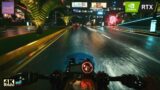 Cyberpunk 2077 Motorbike Driving Tour around the Night City | 4K Ultra Graphics – Realistic Driving