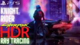 Knight Rider (KITT) in HDR Cyberpunk 2077 1.52 PS5