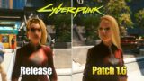 Cyberpunk 2077 1.0 vs Patch 1.6 –  Physics and Details Comparison